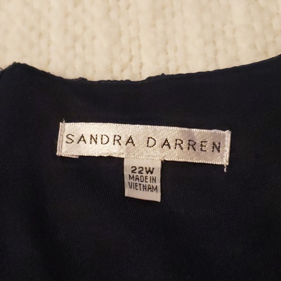 Sandra Darren Lace Dress NAVY - Picture 3 of 4